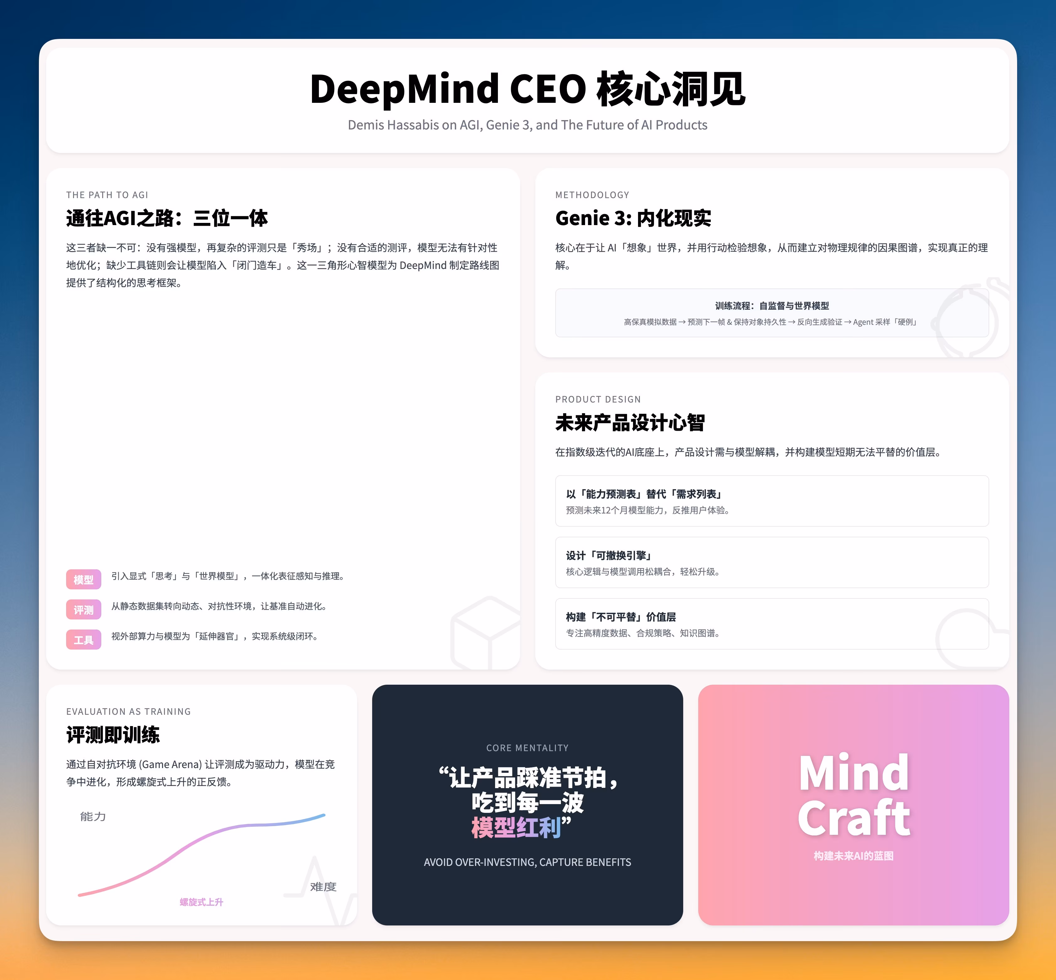 AI资讯：DeepMind CEO访谈摘要