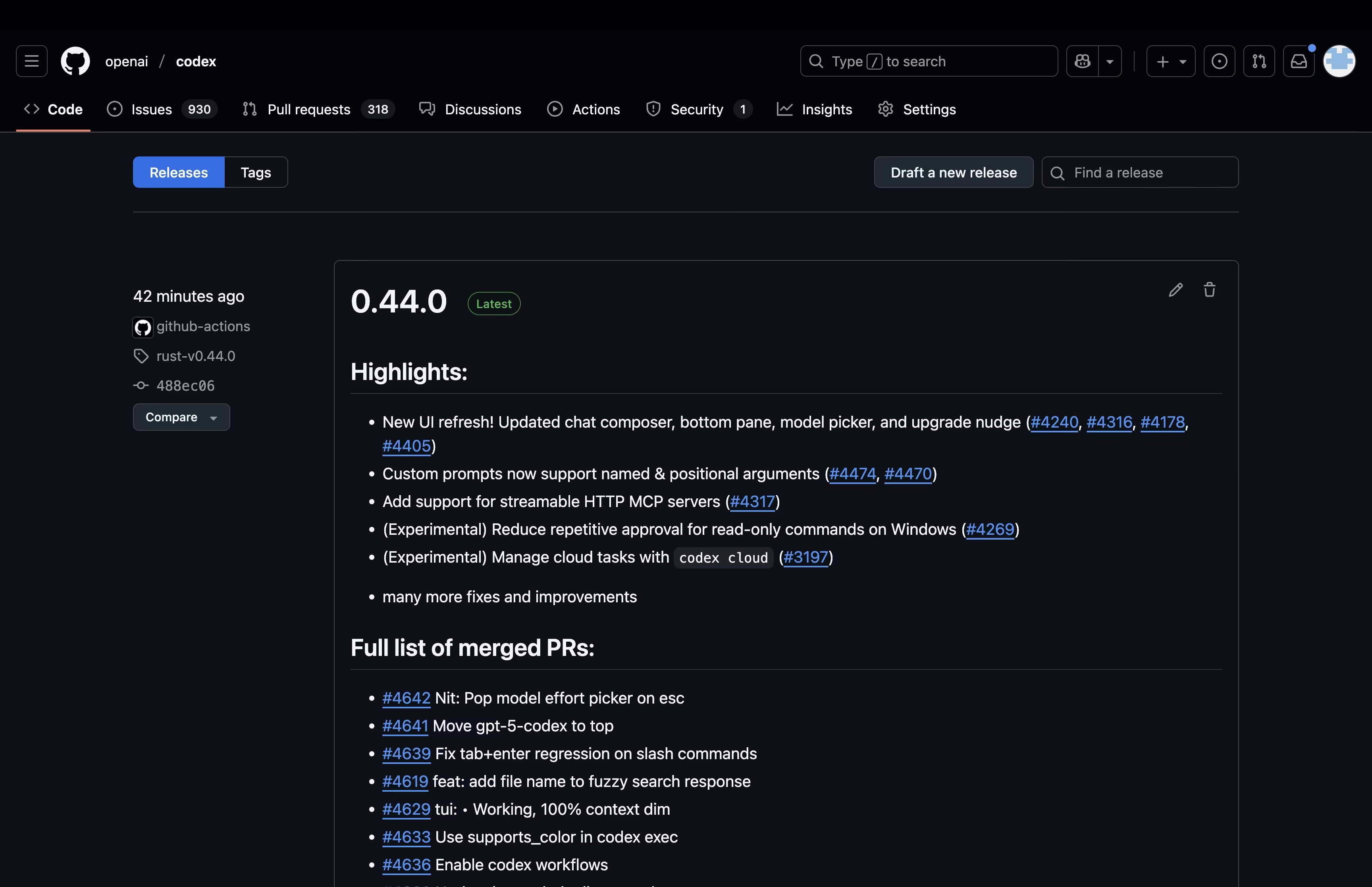 AI资讯:Codex CLI更新界面