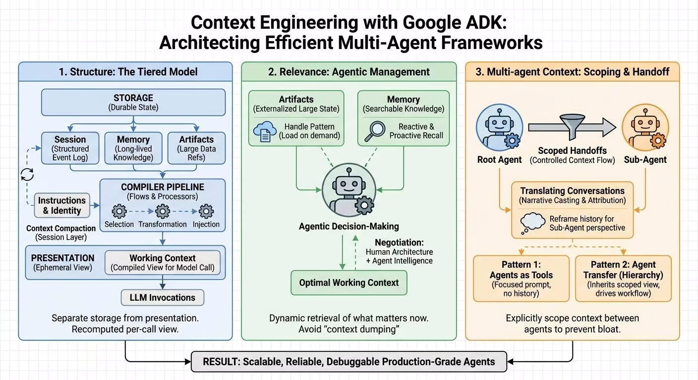 AI资讯:Google多智能体上下文管理架构图