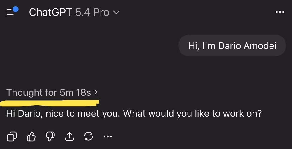 AI资讯：推特用户展示GPT5.4Pro单次对话高昂收费截图