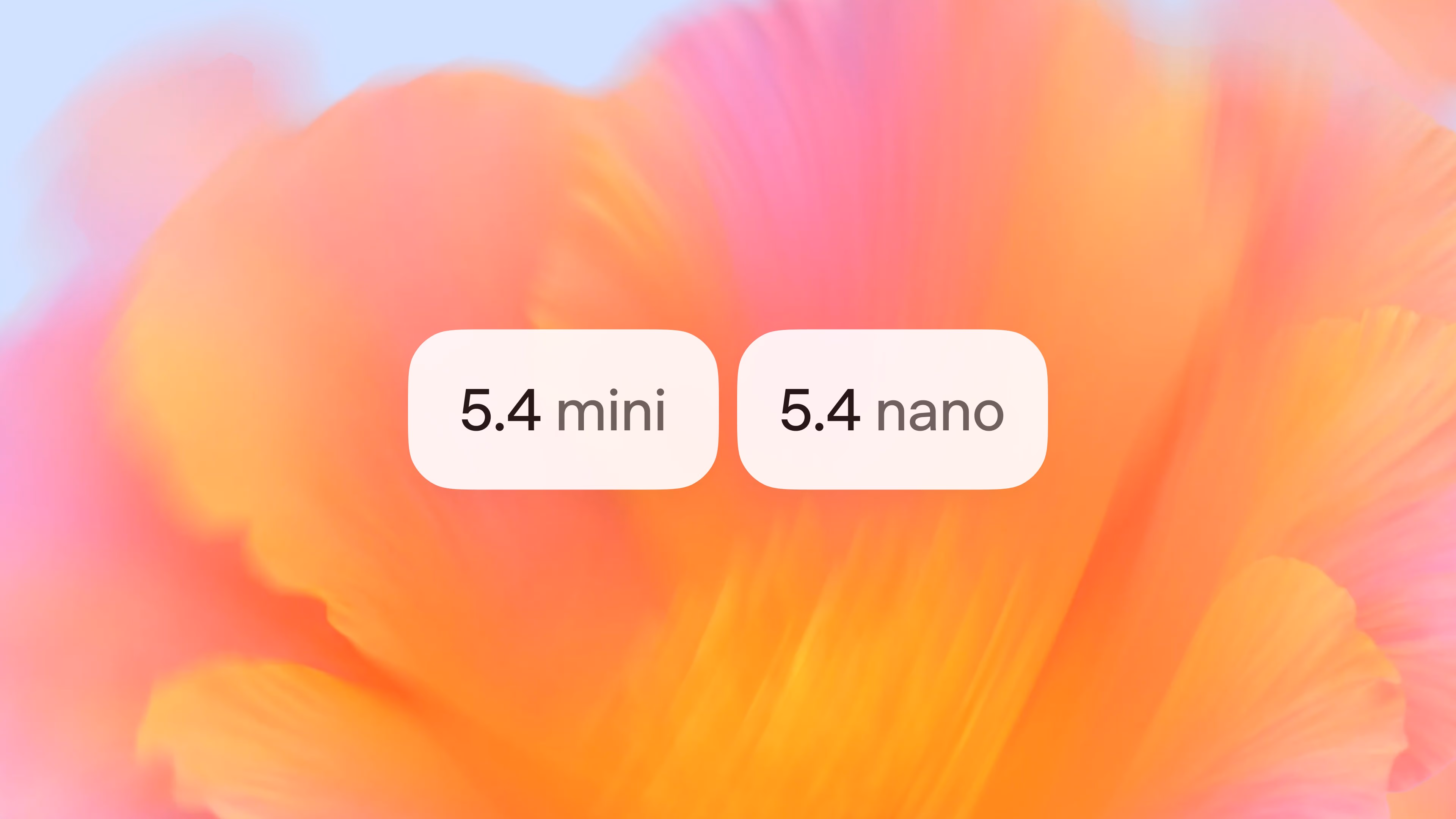 AI资讯：OpenAI官方发布GPT-5.4 mini与nano系列模型性能对比宣传图