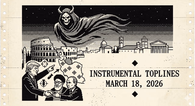 AI资讯：五角大楼建筑与蓝色AI神经网络线条叠加的概念图