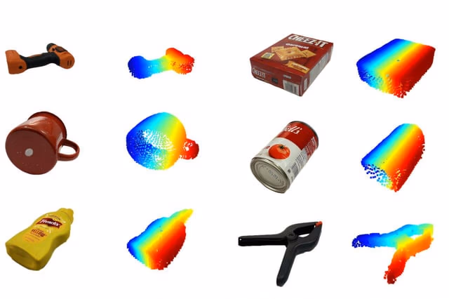 AI资讯：MIT无线信号成像系统透视房间家具与人体轮廓示意图