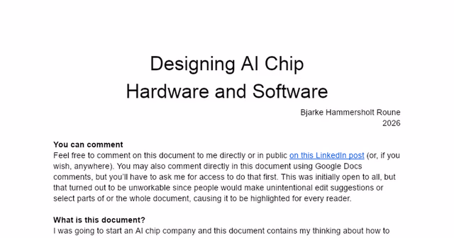 AI资讯：前谷歌TPU专家分享的AI芯片底层架构草图