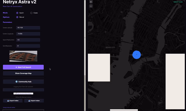 AI资讯:Netryx Astra工具识别照片背景并标注经纬度坐标