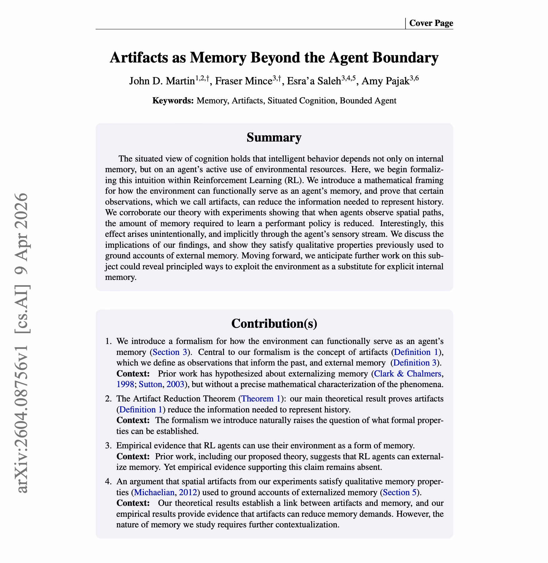 AI资讯：数学图表展示Agent如何通过外部物理痕迹获取记忆