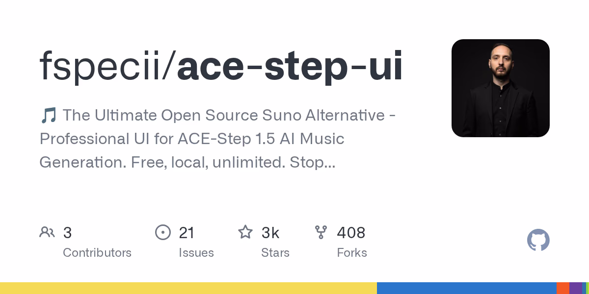 AI资讯：ace-step-ui简洁美观的类Spotify音乐生成界面